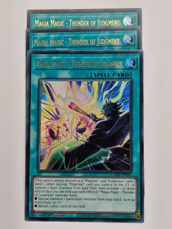 Yu Gi Oh - 3x BLMM-EN047 Magia Magic - Thunder Of Judgment - Ultra Rare - Image 1