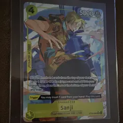 Bandai One Piece Sanji Egghead ST29-004 Character Card Counter +1000 5000 Power - Image 1