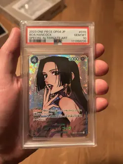 One Piece op04 Boa Hancock SP PSA 10 Japanese - Image 4