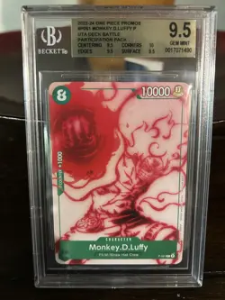 One Piece Monkey.D.Luffy P-061 Uta Deck Battle Promo BGS 9.5 - Image 1