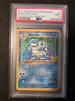 Pokemon Cards TCG 2002 Charizard 2021 Blastoise 2021 Venusaur Mint 9 3 Cards PSA - Image 5