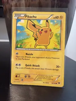 Pokemon Pikachu TCG XY Card 42/146 Regular Common LP - Image 1
