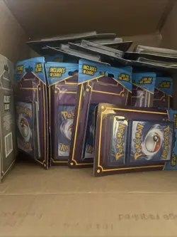 POKEMON 10 Packs of 10 Cards Look for Foil Card Sealed UNOPENED MJ Holding - Image 1