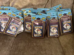 POKEMON 10 Packs of 10 Cards Look for Foil Card Sealed UNOPENED MJ Holding - Image 3