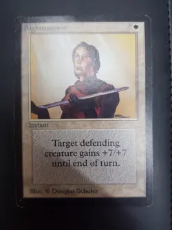 BETA Righteousness, 1993 Original Oldschool, Magic Mtg Karten Sammlung - Image 1