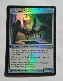 Magic MTG - Psychosis Crawler (Foil) - Mirrodin Besieged - MP - Image 1