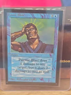 1993 PSIONIC BLAST Magic the Gathering Collector's Edition CE MTG Sharp Corners - Image 1