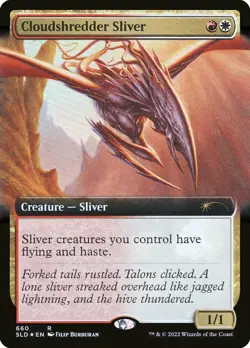 MTG Cloudshredder Sliver - Foil - Extended Art, NM-Mint, English Secret Lair Dro - Image 1