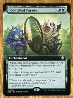 MTG: Lorwyn Eclipsed Commander, Springleaf Parade - Extended Art - Image 1
