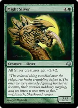 1 x Might Sliver - Foil - Premium Deck Series: Slivers - NM-Mint - MTG - Image 1