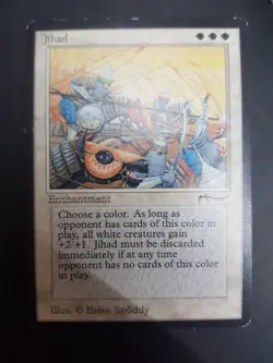 J ihad, Arabian Nights Oldschool Rare Magic Mtg Karten Sammlung - Image 1