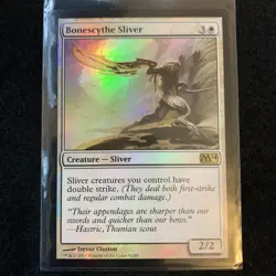 Magic the Gathering MTG- Bonescythe Sliver- NM- 009/249- M14 - Image 1