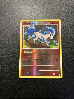 Pokemon Ponyta SH11 Reverse Holo Shiny Holo Rare Alt Art Fire HP 60 2009 EN - Image 1