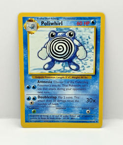 Vintage Pokemon Base Set Poliwag Poliwhirl Poliwrath Lot WOTC English & Japanese - Image 5
