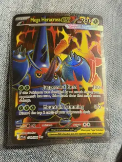 Pokemon Mega Heracross EX 108/094 Phantasmal Flames Full Art Ultra Rare - Image 1