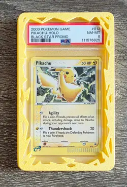 ⚡ Pokemon TCG Holo Pikachu Black Star Promo #012 Graded PSA 8 - Image 1