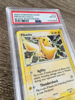 ⚡ Pokemon TCG Holo Pikachu Black Star Promo #012 Graded PSA 8 - Image 4