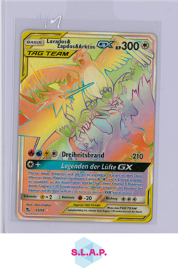 LAVADOS & ZAPDOS & ARKTOS POKEMON 69/68 2019 TAG TEAM S&M HIDDEN FATES GERMAN - Image 1