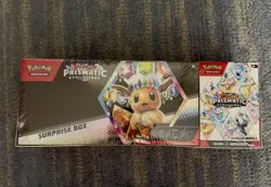 Pokemon Sam's Club Prismatic Evolutions Surprise Box + Booster Bundle SEALED - Image 1