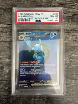 2023 Pokemon SV MEW 151 SPECIAL ILLUSTRATION RARE 200 BLASTOISE ex PSA GEM MT 10 - Image 1