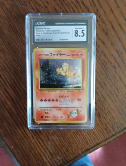Pokemon TCG Blaine's Moltres Holo Rare Swirl Japanese Gym Heroes No.146 - Image 1