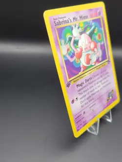 Pokemon TCG 1st Edition Sabrina's Mr. Mime 59/132 - Image 3
