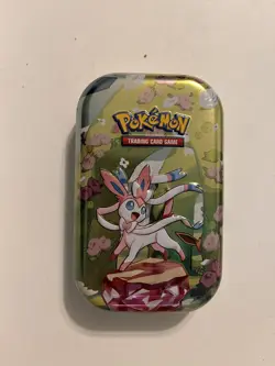 POKEMON Scarlet & Violet PRISMATIC EVOLUTIONS Mini Tin *EMPTY * -Sylveon - Image 1