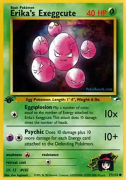 Erika's Exeggcute - 77/132 - Common - 1st Edition - Gym Heroes #77/132 Pokemon T - Image 1