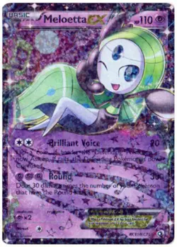 Meloetta-EX - RC11/RC25 - Rare Holo EX LP, English Pokemon Legendary Treasures - Image 1
