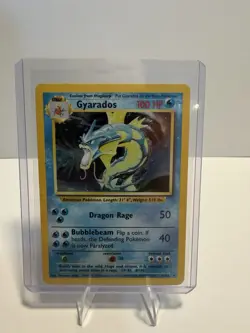 Pokemon Gyarados Base Set Holo Rare 100 HP Stage 1 006/102 English - Image 1