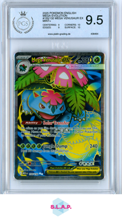 MEGA VENUSAUR EX 2025 POKEMON ENGLISH MEGA EVOLUTION 155/132 PGS 9.5 - Image 1