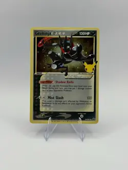 Pokemon TCG Greninja Gold Star SWSH144 25th Celebrations Promo NM Mint Holo - Image 1