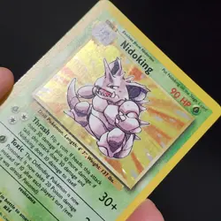 Nidoking Holo 11/102 Base Set Pokemon Vintage WOTC NM - Image 5