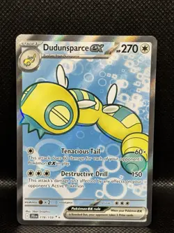 Pokemon Dudunsparce ex Full Art 178/159 Sv09: Journey Together Holo NM - Image 1
