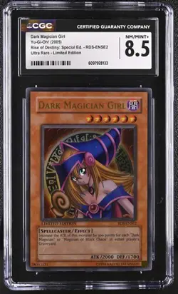 Dark Magician Girl Ultra Rare CGC 8.5 Yu-Gi-Oh! (2005) RDS-ENSE2 Limited Edition - Image 1