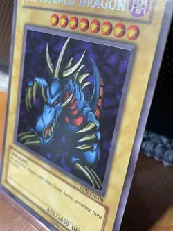 Yugioh! TCG Tri-Horned Dragon LOB-EN000 Secret Rare Unlimited - NM - Image 2