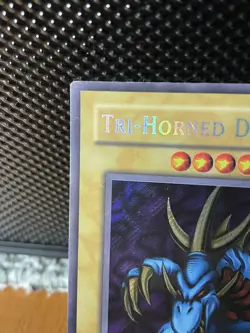 Yugioh! TCG Tri-Horned Dragon LOB-EN000 Secret Rare Unlimited - NM - Image 3