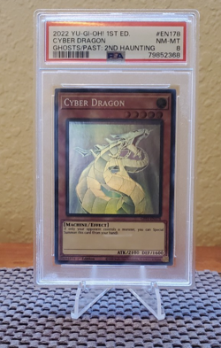 Yu-Gi-Oh! Cyber Drargon Ghost Rare 1st Ed - GFP2-EN178 - PSA 8 - Image 1