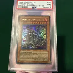 Yu-Gi-Oh! Yamata Dragon Legacy of Darkness 1st Edition Ultra Rare LOD-067 PSA 9 - Image 1