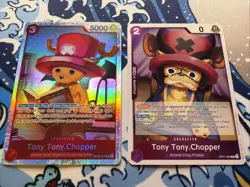 Tony Tony Chopper OP08-007 SR & OP07-066 R ONE PIECE TCG NM - Image 1