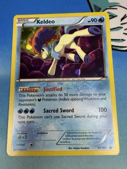 Keldeo XY191 Cosmos Holo 2017 Black Star Promo Pokemon Card - Image 1