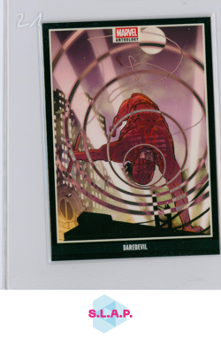 DAREDEVIL PANINI G2 MARVEL ANTHOLOGY GLOW IN THE DARK CARD 2025 ENGLISH - Image 1