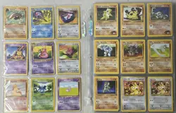 Pokemon TCG Vintage WotC Commons Uncommons Lot Of Cards In (13) Binder Pages - Image 3