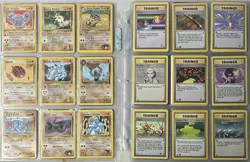 Pokemon TCG Vintage WotC Commons Uncommons Lot Of Cards In (13) Binder Pages - Image 4