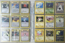 Pokemon TCG Vintage WotC Commons Uncommons Lot Of Cards In (13) Binder Pages - Image 5