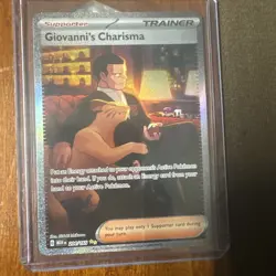 Giovanni's Charisma 204/165 Scarlet & Violet 151 Pokemon Card SIR Near Mint NM - Image 1
