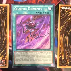 Yu-Gi-Oh! TCG Chaotic Elements 1st Edition 3 Card Lot - Konami - English - Image 3