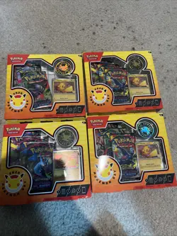 Lot Of 4 New Boxes Of Pokemon TCG: Pokemon Day 2026 Collection -12 Card Packs - Image 1