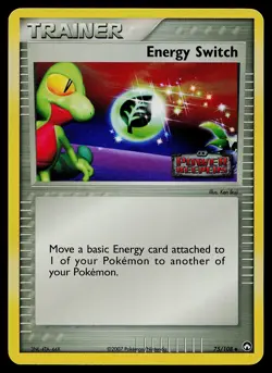 Pokemon Card - Energy Switch Power Keepers 75/108 Uncommon Reverse Holo Stamped - Image 1