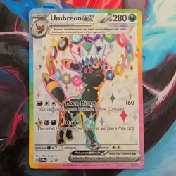 Pokemon TCG Umbreon ex SVP176 Full Art Promo EX Scarlet & Violet Holo Card - Image 1
